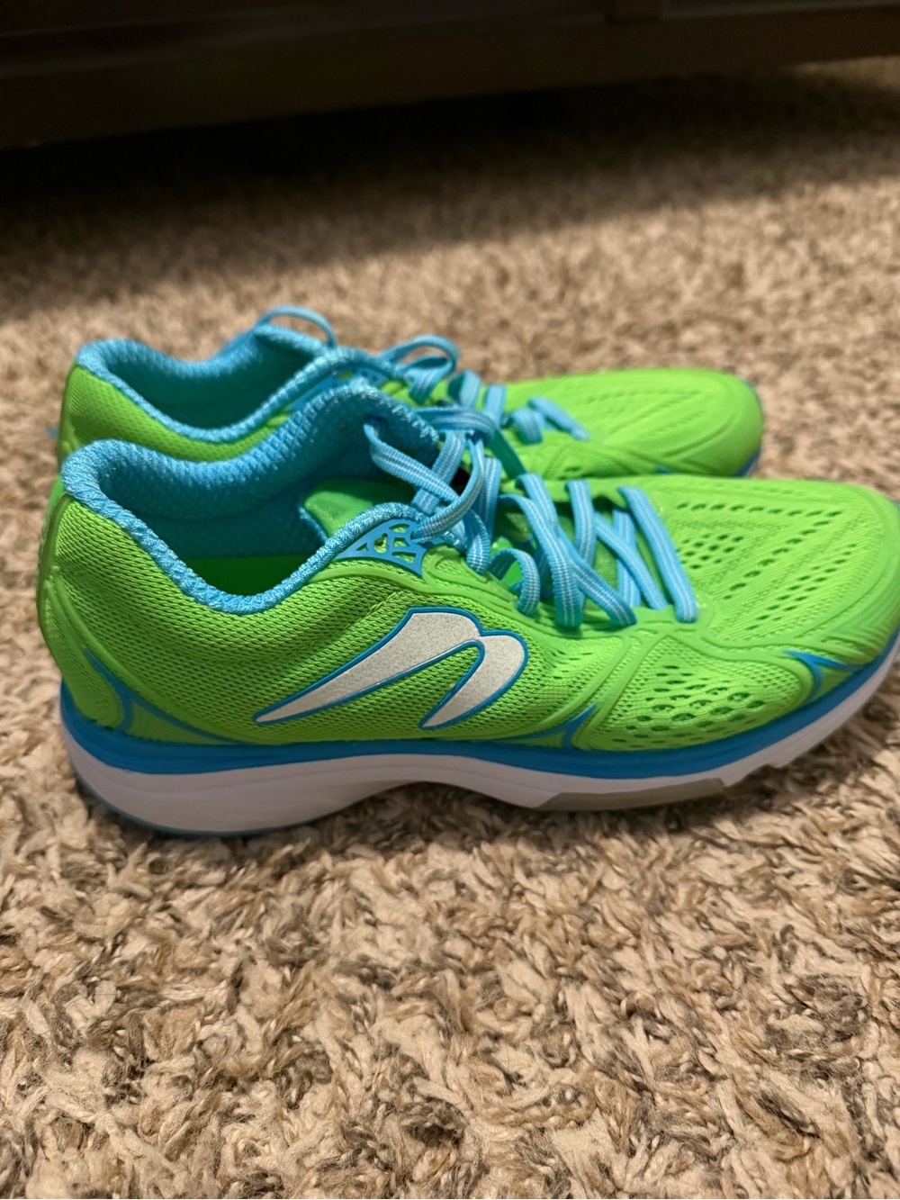 Newton Bright Green & Blue Women's Running Sneakers